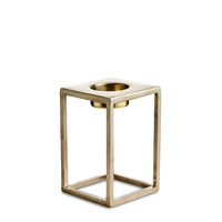T-light holder medium matt brass