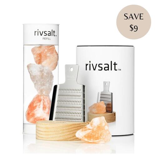 Rivsalt Original Kit - Rivsalt Original + Rivsalt Refill Himalayan Pink Rock Salt