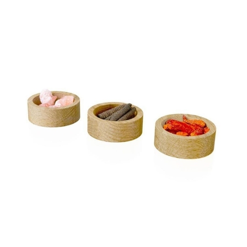 Rivsalt Spice Bowls - Premium Oak Wood