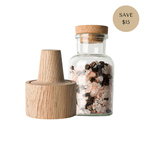 Rivsalt Crush Kit - Crush Mortar + Salt & Pepper Mix