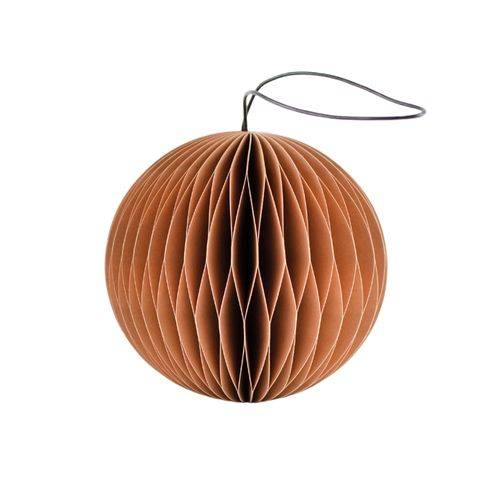 Clay Paper Sphere Ornament H8.5cm