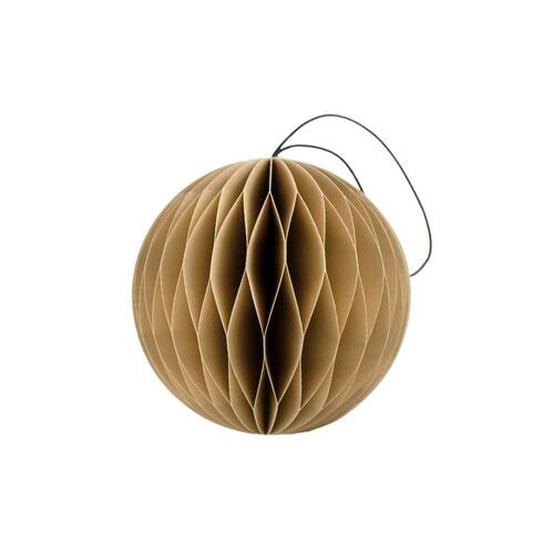 Flaxseed Paper Sphere Ornament H8.5cm