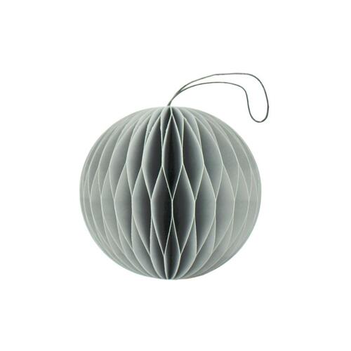 Dusty Blue Paper Sphere Ornament H8.5cm