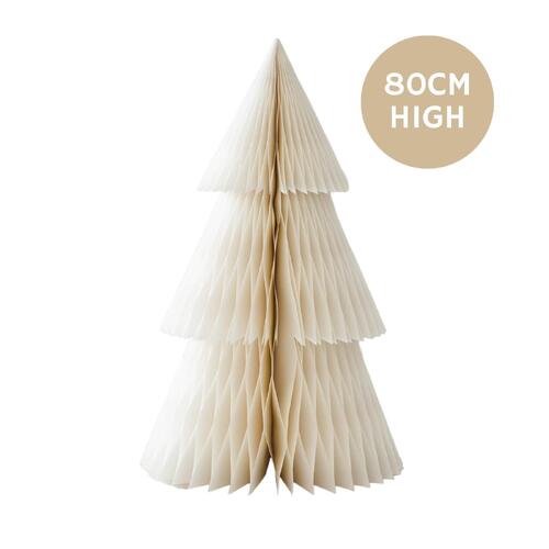 Deluxe Tree Standing Ornament Off-White 80cm