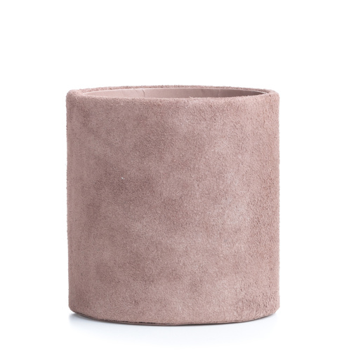 Suede Pencil Holder Pale Rose