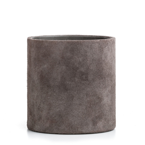 Suede Pencil Holder Grey