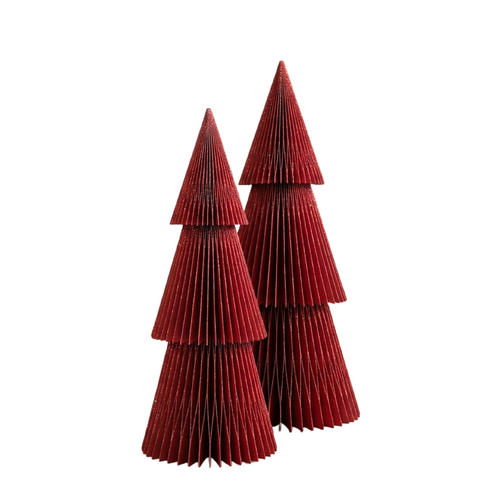 Deluxe Tree Tall - Classic Red GLITTER- 80/95cm