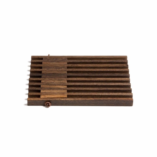 by Wirth Table Frame Trivet or Pot Holder - Smoked Oak