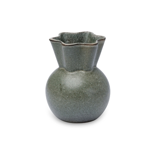 Sweeping Top Vase, Small, Dusty Green