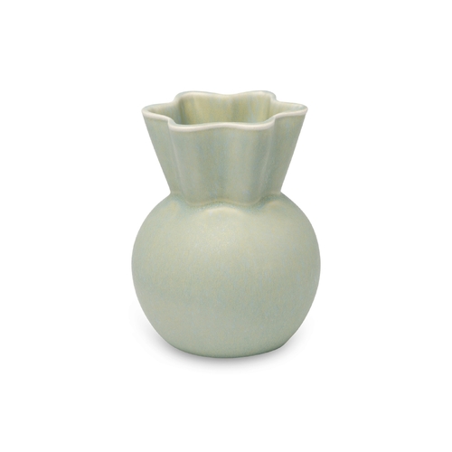 Sweeping Top Vase, Small, Light Green
