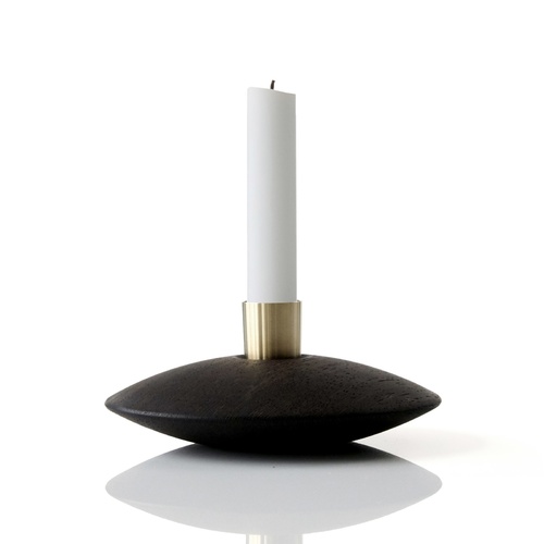 ONLY 3 Left - UFO LIGHT Candle Holder Wenge & Brass