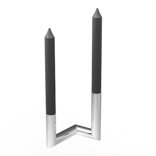NUR PIPELINE Candle Holder/Vase Chrome