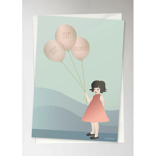 ViSSEVASSE Hip Hip Hooray - Greeting Card A6