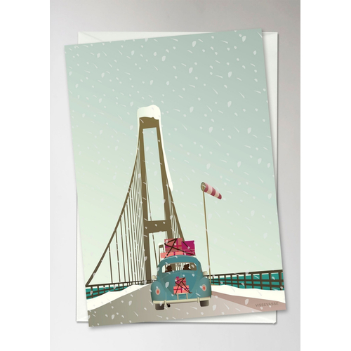 ViSSEVASSE Driving Home For Christmas  - Christmas Greeting Card A6