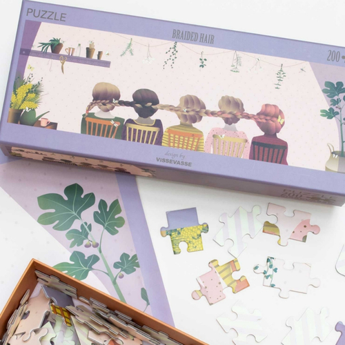 ViSSEVASSE Braided Hair - Puzzle 200 pcs