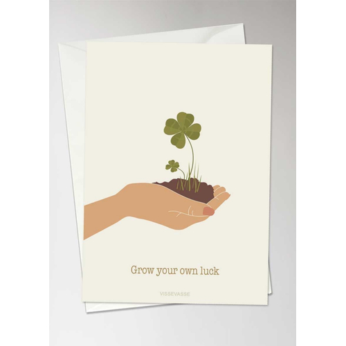 ViSSEVASSE  Grow Your Own Luck  - Greeting Card A6