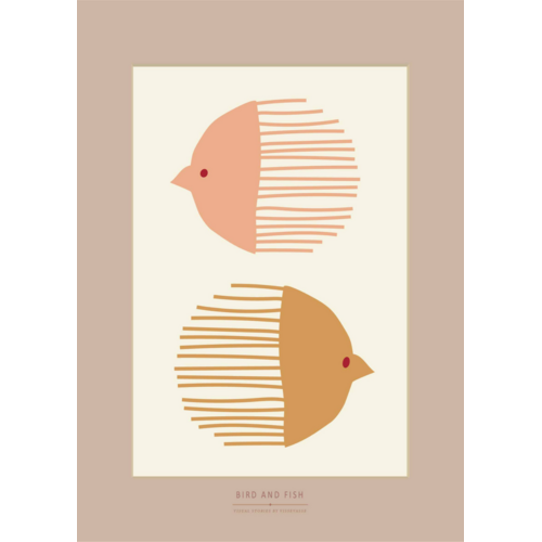 ViSSEVASSE Bird And Fish Poster