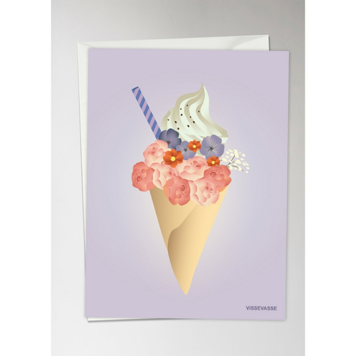 ViSSEVASSE Ice Cream Flower - Greeting Card A6