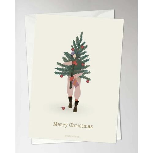 ViSSEVASSE Merry Christmas - Tree & Girl 