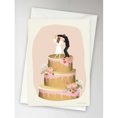ViSSEVASSE  Wedding Cake- Greeting Card A6